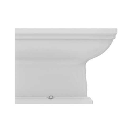 Immagine di Ideal Standard CALLA set sanitari a pavimento, vaso a filo parete, con sedile a discesa rallentata, bidet monoforo con troppopieno, colore bianco finitura lucido E222501+E222601+E251801