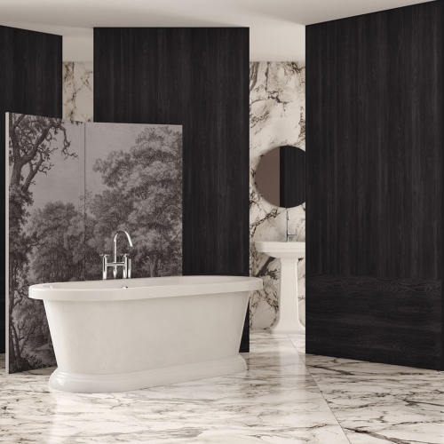 Immagine di Ideal Standard CALLA vasca centro stanza, con colonna di scarico e telaio, colore bianco finitura lucido T500401