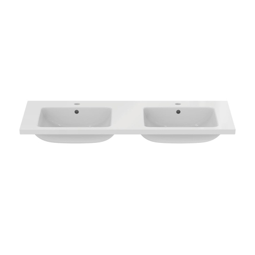 Immagine di Ideal Standard I.LIFE B set L.120 cm con mobile sottolavabo, colore bianco finitura opaco, lavabo, colore bianco finitura lucido, specchio rettangolare T5277DU+T460201