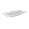Immagine di Ideal Standard I.LIFE B lavabo top L.101 cm, monoforo, con troppopieno, colore bianco finitura lucido T460301