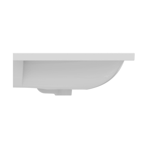 Immagine di Ideal Standard I.LIFE B set L.100 cm con mobile sottolavabo, finitura quercia scura, lavabo, colore bianco finitura lucido, specchio rettangolare T5275NW+T460301