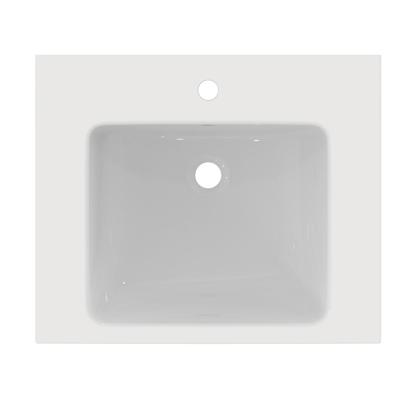 Ideal Standard T460501 I.LIFE B Lavabo Top L.61 Cm, Monoforo, Con ...