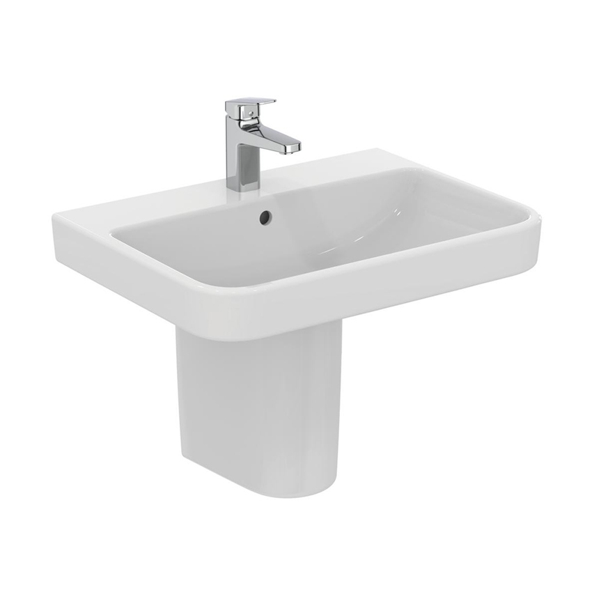 Immagine di Ideal Standard I.LIFE B lavabo top L.65 cm, monoforo, con troppopieno, colore bianco finitura lucido T460601
