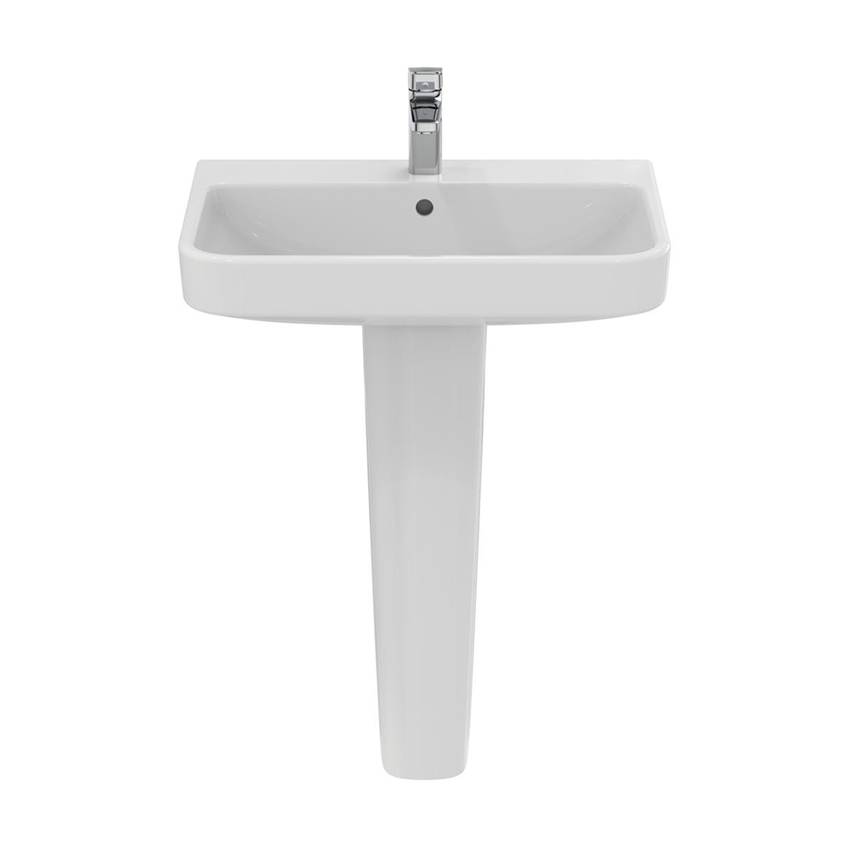 Immagine di Ideal Standard I.LIFE B lavabo top L.65 cm, monoforo, con troppopieno, colore bianco finitura lucido T460601