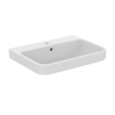 Immagine di Ideal Standard I.LIFE B lavabo top L.65 cm, monoforo, con troppopieno, colore bianco finitura lucido T460601