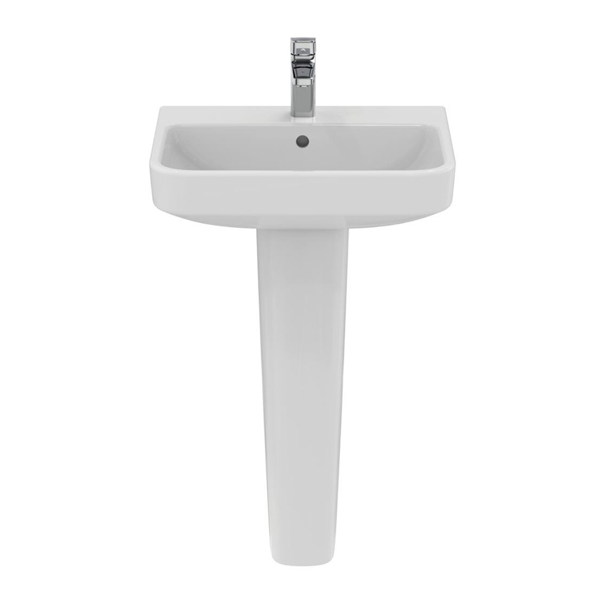 Immagine di Ideal Standard I.LIFE B lavabo top L.55 cm, monoforo, con troppopieno, colore bianco finitura lucido T460801