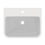Immagine di Ideal Standard I.LIFE B lavabo top L.55 cm, monoforo, con troppopieno, colore bianco finitura lucido T460801