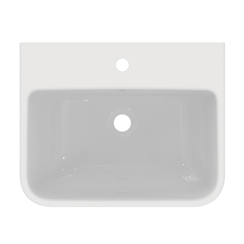 Immagine di Ideal Standard I.LIFE B lavabo top L.55 cm, monoforo, con troppopieno, colore bianco finitura lucido T460801