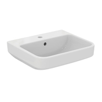 Immagine di Ideal Standard I.LIFE B lavabo top L.50 cm, monoforo, con troppopieno, colore bianco finitura lucido T460901