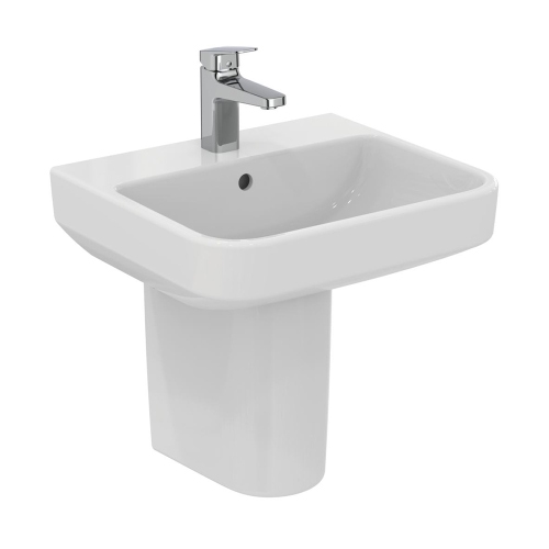 Immagine di Ideal Standard I.LIFE B lavabo top L.50 cm, monoforo, con troppopieno, colore bianco finitura lucido T460901
