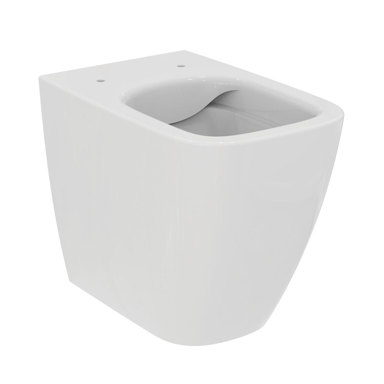 Ideal Standard I.LIFE B vaso a terra universale, a filo parete, senza brida e senza sedile, colore bianco finitura lucido T458101