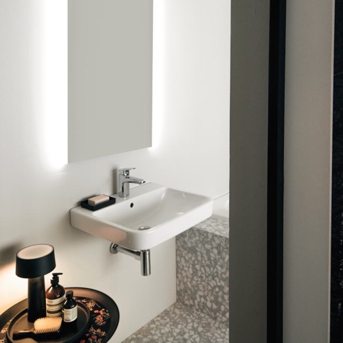 Immagine di Ideal Standard I.LIFE B lavamani L.45 cm, monoforo, con troppopieno, colore bianco finitura lucido T461001