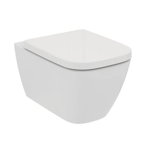 Immagine di Ideal Standard soluzione bagno completo, sanitari sospesi, lavabo 60 cm, vasca rettangolare 170x75, colore bianco finitura lucido, rubinetteria finitura cromo SING9