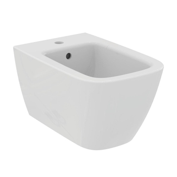 Immagine di Ideal Standard I.LIFE B bidet sospeso, monoforo, con foro del troppopieno, colore bianco finitura lucido T461501