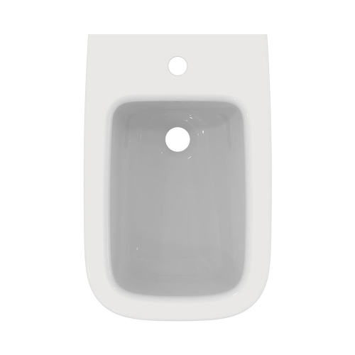 Immagine di Ideal Standard soluzione bagno completo, sanitari sospesi, lavabo 60 cm, vasca rettangolare 170x75, colore bianco finitura lucido, rubinetteria finitura cromo SING9