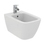 Immagine di Ideal Standard soluzione bagno completo, sanitari sospesi, lavabo 60 cm, vasca rettangolare 170x75, colore bianco finitura lucido, rubinetteria finitura cromo SING9