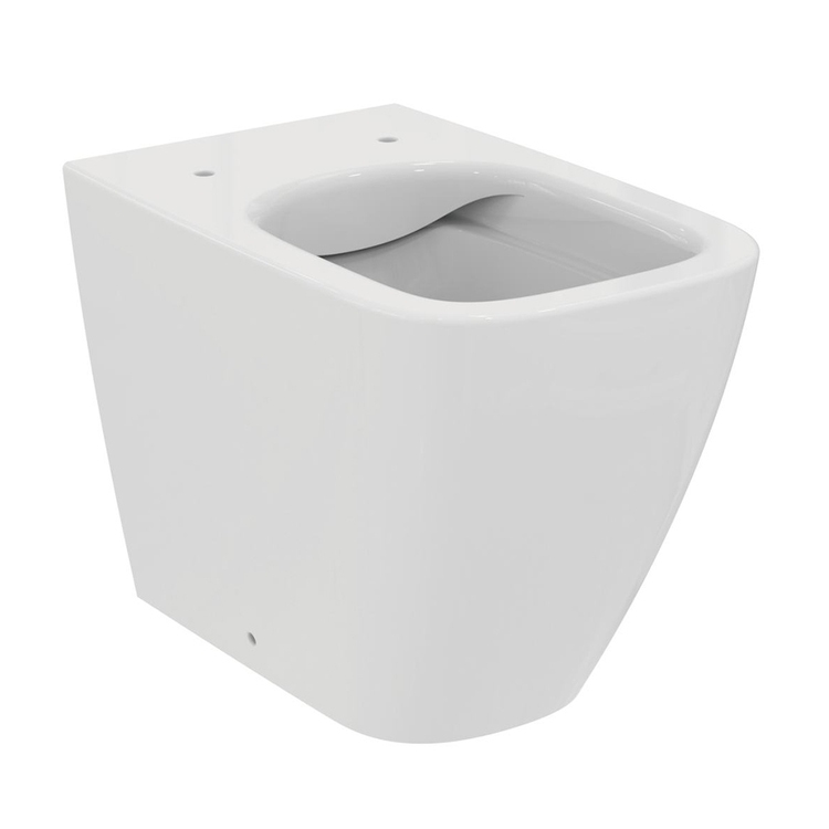 Immagine di Ideal Standard I.LIFE B vaso a terra a filo parete, senza brida e senza sedile, colore bianco finitura lucido T461601