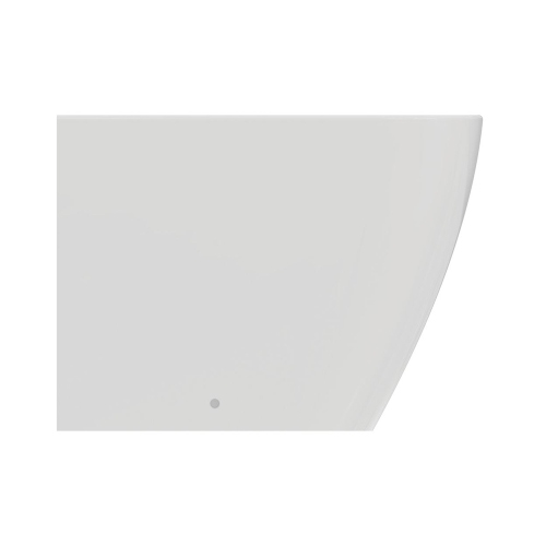 Immagine di Ideal Standard I.LIFE B set sanitari a terra, vaso filo parete senza brida, con sedile avvolgente a discesa rallentata, bidet monoforo con troppopieno, colore bianco finitura lucido T461601+T468301+T461701