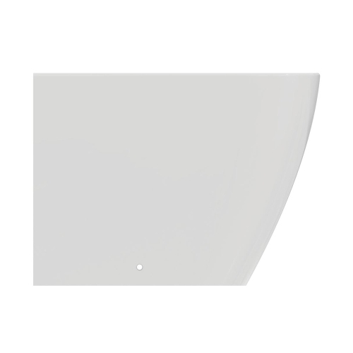 Immagine di Ideal Standard I.LIFE B set sanitari a terra, vaso filo parete senza brida, con sedile avvolgente a discesa rallentata, bidet monoforo con troppopieno, colore bianco finitura lucido T461601+T468301+T461701