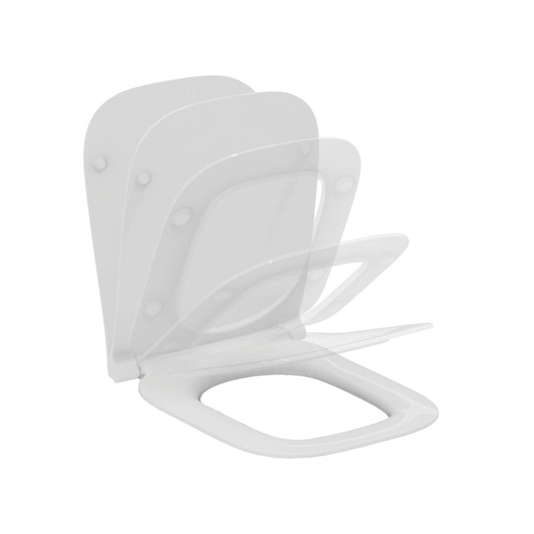Immagine di Ideal Standard I.LIFE B sedile slim, con chiusura rallentata, colore bianco finitura lucido T500301