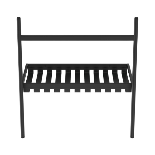 Immagine di Ideal Standard I.LIFE B struttura in metallo L.76 cm, a muro, colore nero finitura opaco, con lavabo CALLA L.87 cm, con troppopieno e 3 fori per rubinetteria, colore bianco, sifone per lavabo colore nero finitura opaco E2533XG+E368901+T4441XG