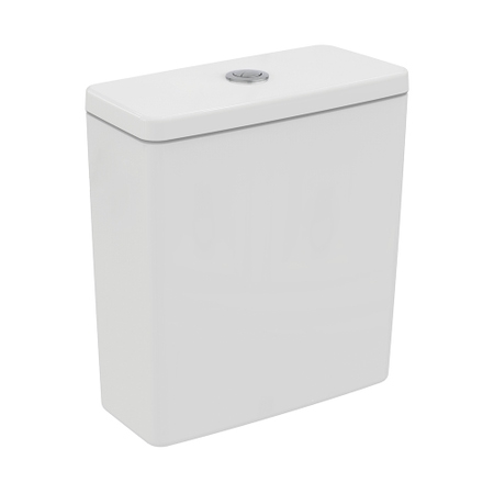 Immagine di Ideal Standard I.LIFE cassetta con batteria double flush per vaso a terra, colore bianco finitura lucido T472301
