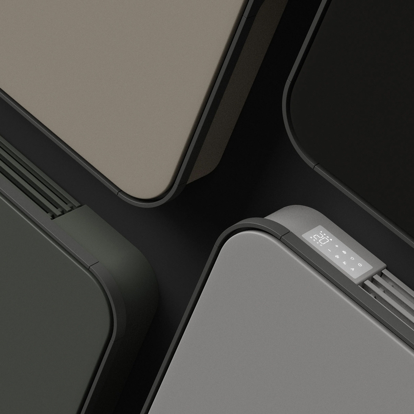 Immagine di Irsap RELAX HYBRID ORIZZONTALE radiatore H.65 L.112 P.10.7 cm, allacciamento sinistro, senza led, colore sablè finitura ruvido Cod.Y4 REHM112AY4ILRHNN