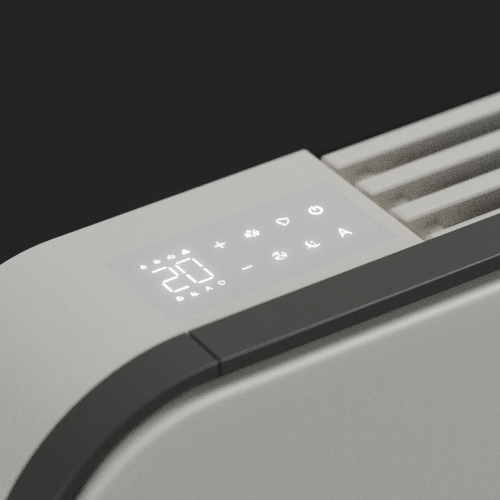 Immagine di Irsap RELAX HYBRID ORIZZONTALE radiatore H.65 L.112 P.10.7 cm, allacciamento sinistro, senza led, colore sablè finitura ruvido Cod.Y4 REHM112AY4ILRHNN