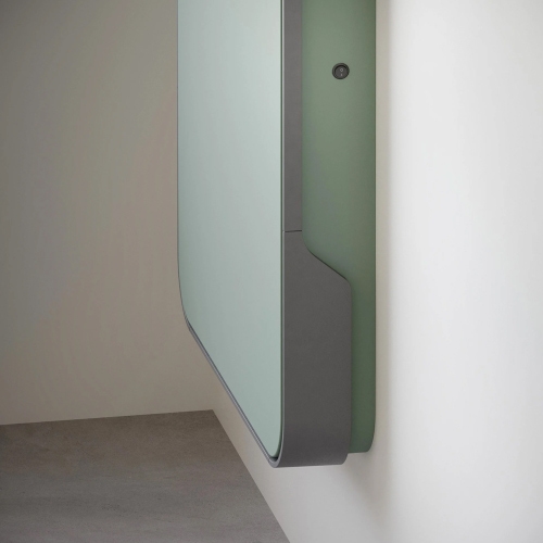 Immagine di Irsap RELAX HYBRID VERTICALE radiatore H.180 L.63 P.10.7 cm, con led, colore agave finitura opaco Cod.9N REHL060A9NIRCHLN01