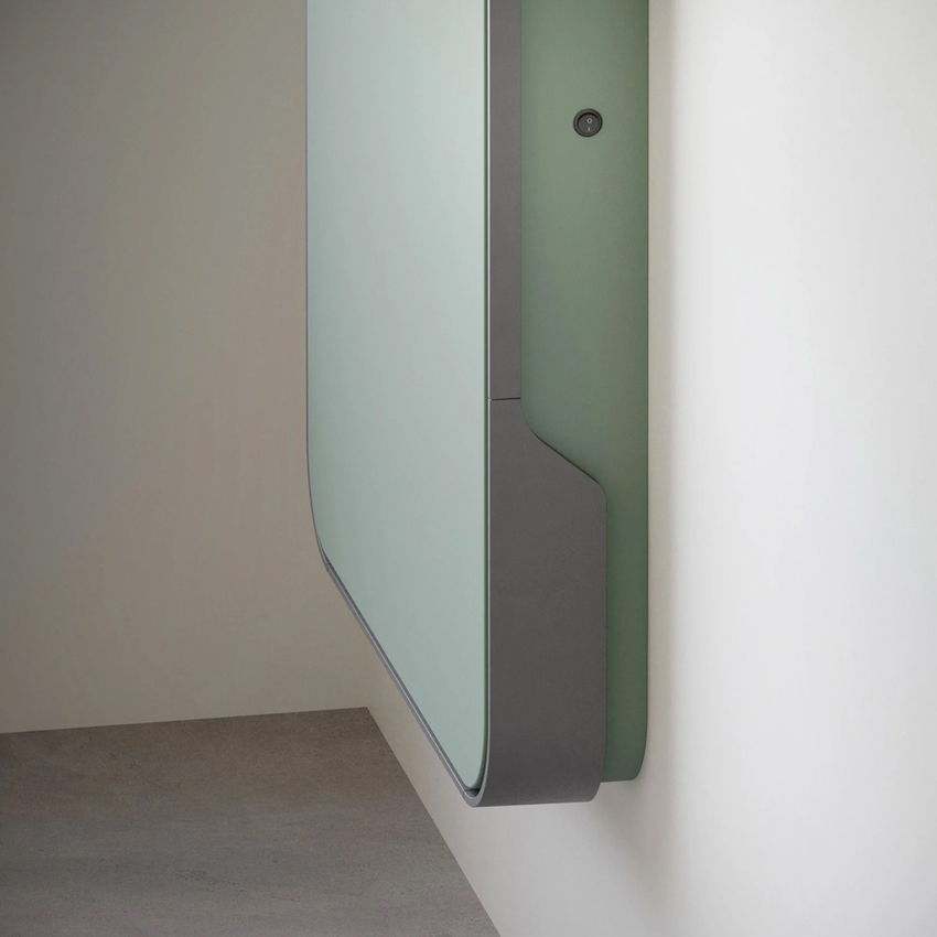 Immagine di Irsap RELAX HYBRID VERTICALE radiatore H.180 L.63 P.10.7 cm, con led, colore agave finitura opaco Cod.9N REHL060A9NIRCHLN01