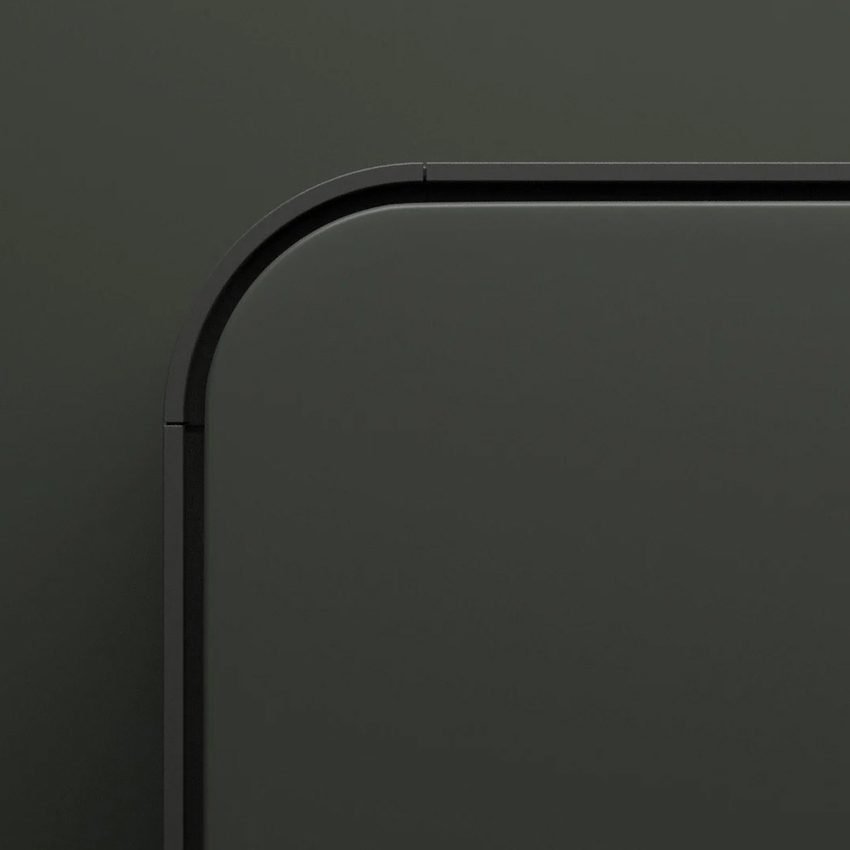 Immagine di Irsap RELAX HYBRID ORIZZONTALE radiatore H.65 L.92 P.10.7 cm, allacciamento sinistro, senza led, colore agave finitura opaco Cod.9N REHM092A9NIRLHNN01