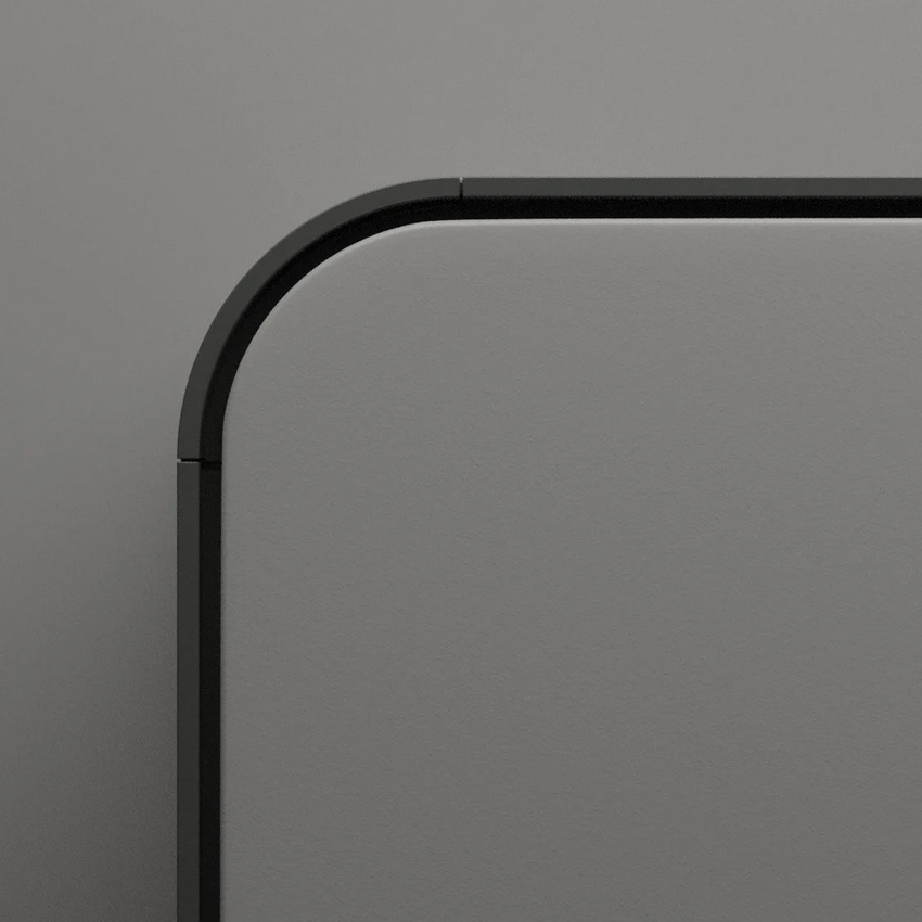 Immagine di Irsap RELAX HYBRID ORIZZONTALE radiatore H.65 L.92 P.10.7 cm, allacciamento sinistro, senza led, colore grigio chiaro finitura opaco Cod.8N REHM092A8NIRLHNN01