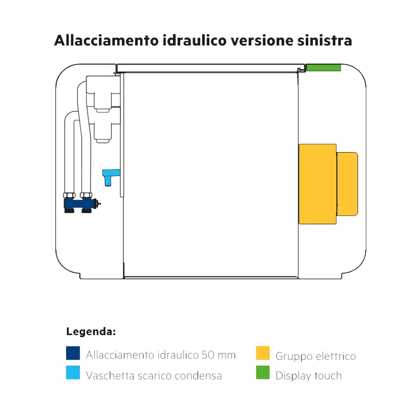 Immagine di Irsap RELAX HYBRID ORIZZONTALE radiatore H.65 L.112 P.10.7 cm, allacciamento sinistro, senza led, colore nero satinato finitura ruvido Cod.30 REHM112A30ILRHNN