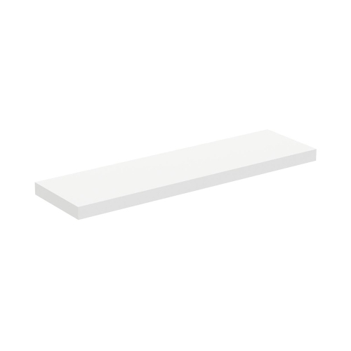 Immagine di Ideal Standard soluzione bagno doppio lavabo 60 cm su mensola 180 cm, colore bianco finitura lucido, doccia rettangolare 120x90 cm, colore grigio cemento finitura pietra opaco, rubinetteria finitura silver storm SING10