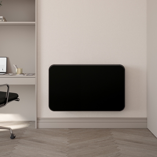 Immagine di Irsap RELAX HYBRID ORIZZONTALE radiatore H.65 L.112 P.10.7 cm, allacciamento sinistro, senza led, colore nero satinato finitura ruvido Cod.30 REHM112A30ILRHNN