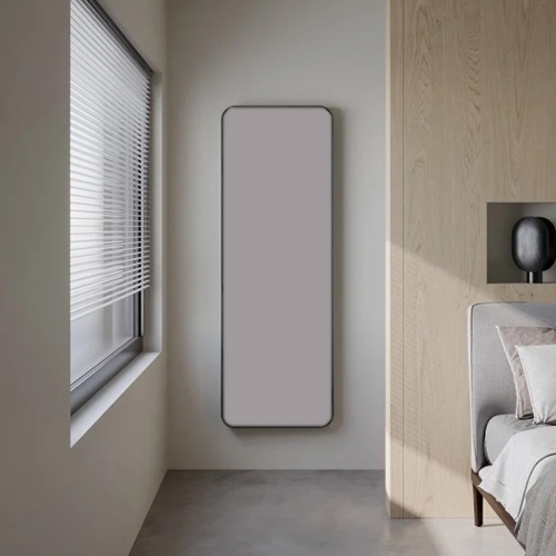 Immagine di Irsap RELAX HYBRID VERTICALE radiatore H.180 L.63 P.10.7 cm, senza led, colore grigio chiaro finitura opaco Cod.8N REHL060A8NIRCHNN01