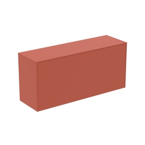Immagine di Ideal Standard CONCA mobile sottolavabo sospeso L.120 H.55 P.37 cm, con 1 cassetto interno, interno colore antracite, esterno colore sunset finitura opaco T4320Y3