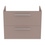 Immagine di Ideal Standard I.LIFE A mobile sottolavabo sospeso L.80 H.63 P.44 cm, con 2 cassetti esterni, interno colore antracite, esterno colore greige finitura opaco T5256NH