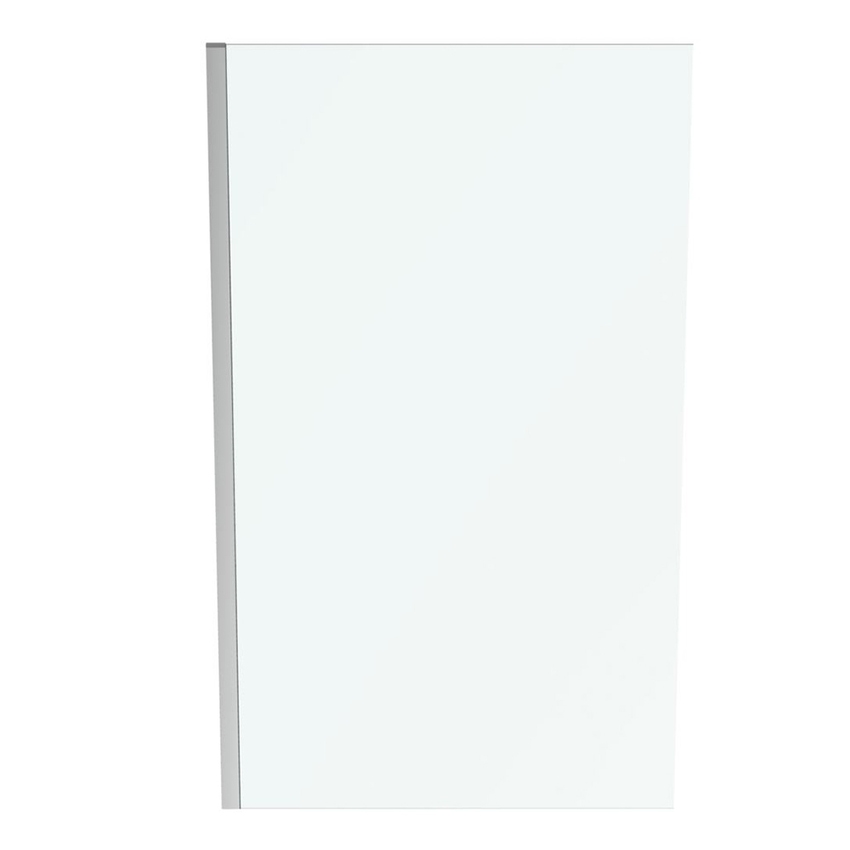 Immagine di Ideal Standard I.LIFE cabina doccia walk-in L.118 H.200 P.1.5 cm, per installazione ad angolo, vetro temperato trasparente, profilo finitura brill lucido T4873EO
