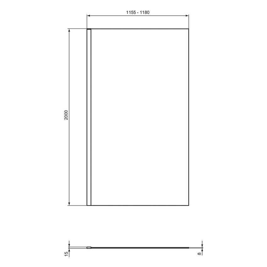 Immagine di Ideal Standard soluzione bagno completo, sanitari sospesi, lavabo con mobile 84 cm, doccia rettangolare 120 cm, colore bianco finitura lucido, colonna 120 cm, colore greige finitura opaco, rubinetteria finitura cromo SING3