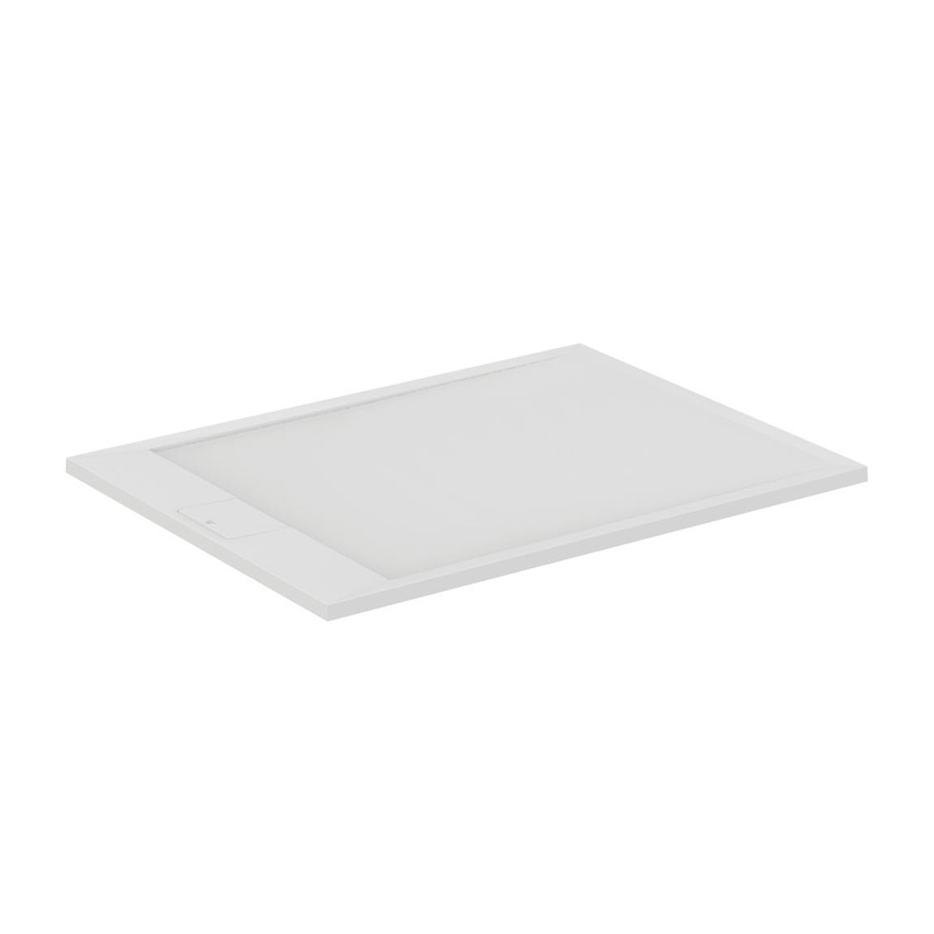 Immagine di Ideal Standard I.LIFE B piatto doccia rettangolare L.120 H.3 P.80 cm, con scarico nascosto, colore bianco finitura opaco T5220FR