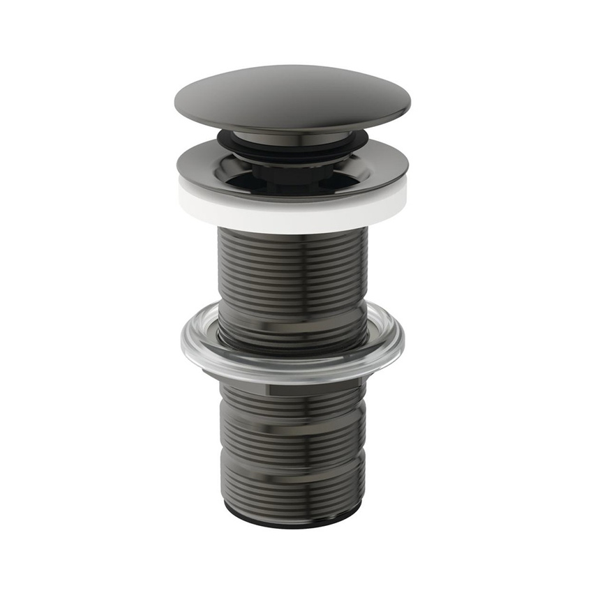 Immagine di Ideal Standard Piletta Click-Clack senza fori per lavabi senza troppopieno, finitura magnetic grey E1483A5