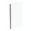 Immagine di Ideal Standard CONNECT 2 cabina doccia walk-in L.117.7 H.195 P.1.4 cm, per installazione ad angolo o centro parete, vetro temperato trasparente, colore nero finitura opaco K9379V3