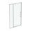 Immagine di Ideal Standard I.LIFE porta per doccia L.122 H.201 P.10 cm, con anta pivottante, vetro temperato trasparente, profilo finitura brill lucido T4939EO