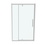 Immagine di Ideal Standard I.LIFE porta per doccia L.122 H.201 P.10 cm, con anta pivottante, vetro temperato trasparente, profilo finitura brill lucido T4939EO