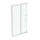 Immagine di Ideal Standard I.LIFE lato singolo per cabina doccia ad angolo L.122 H.201 P.9 cm, con apertura scorrevole, vetro temperato trasparente, profilo finitura brill lucido T4859EO