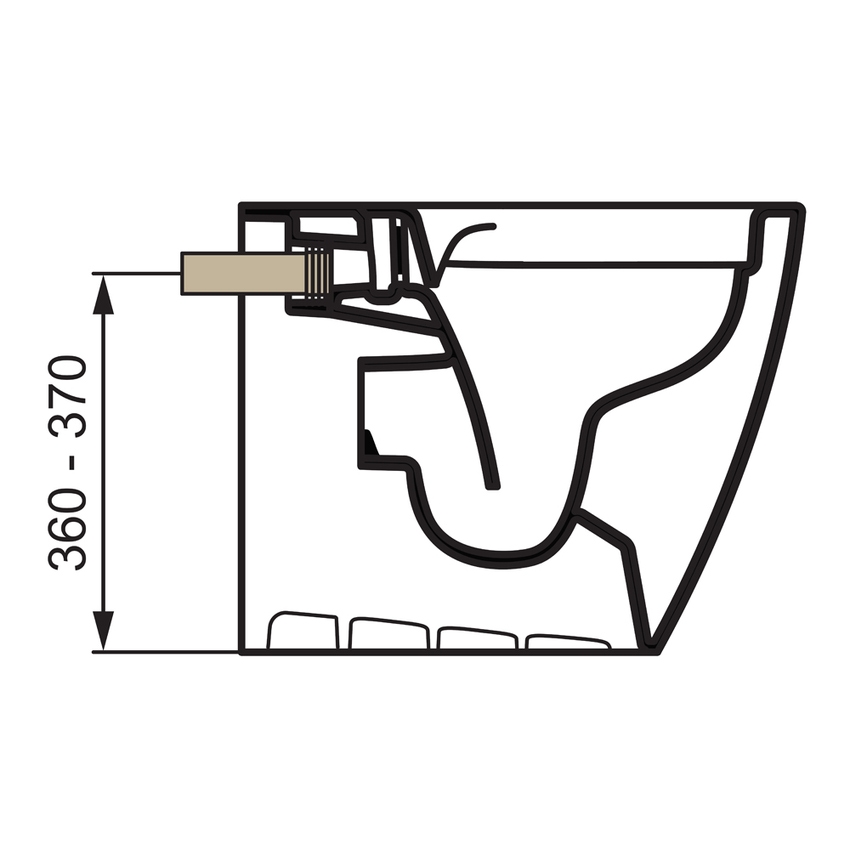 Immagine di Ideal Standard Entrata acqua per wc da 36 a 37 cm RV19967