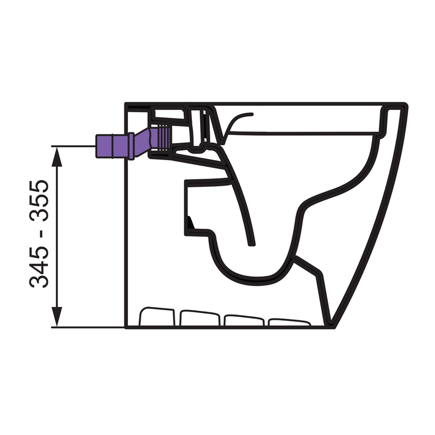 Immagine di Ideal Standard Entrata acqua per wc da 34.5 a 38.5 cm T538867