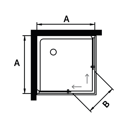 Immagine di Ideal Standard soluzione bagno completo, sanitari sospesi, lavabo con mobile 80 cm, doccia rettangolare 120x80 cm, colore bianco, rubinetteria finitura cromo SING11