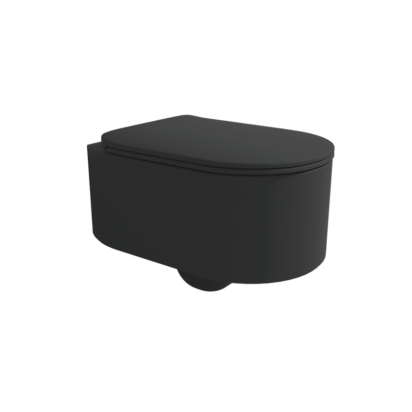 Immagine di Flaminia ASTRA vaso sospeso con sistema goclean®, senza sedile, colore carbone finitura opaco AS118GCAR